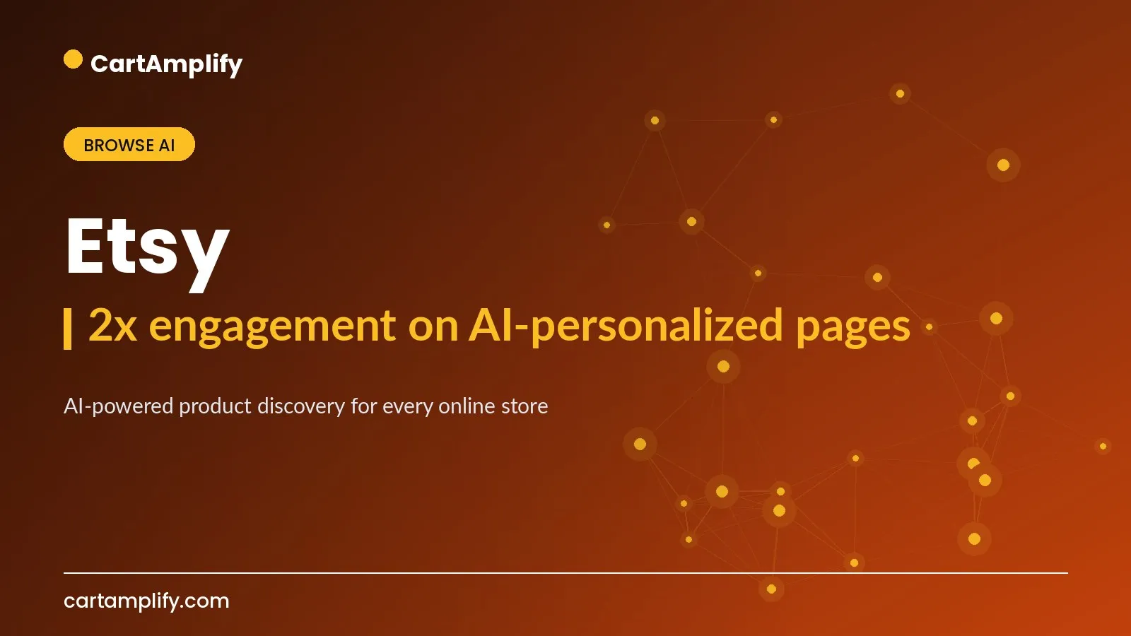 Etsy — Browse AI case study cover for the CartAmplify blog