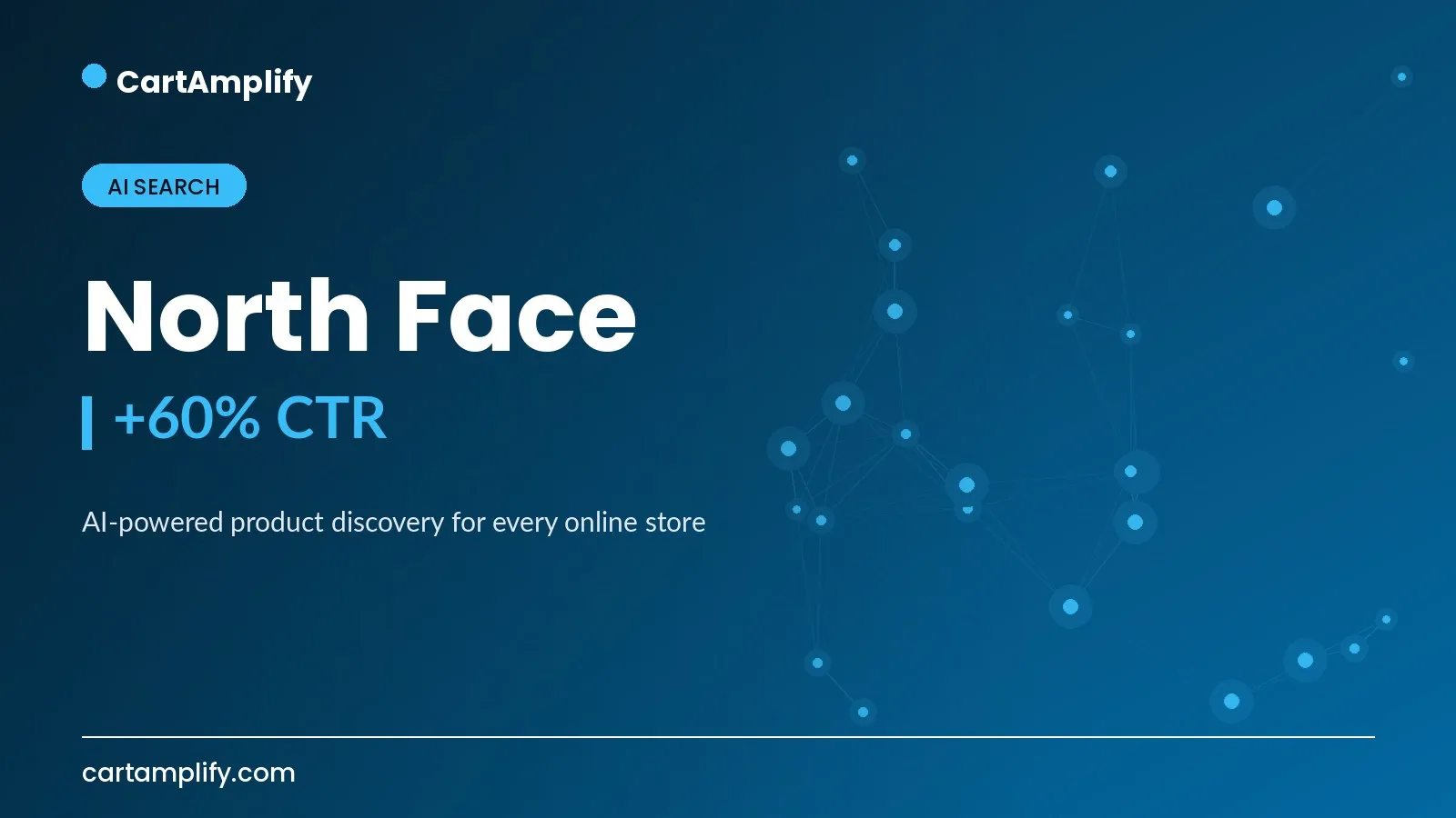 North Face — AI Search case study cover for the CartAmplify blog