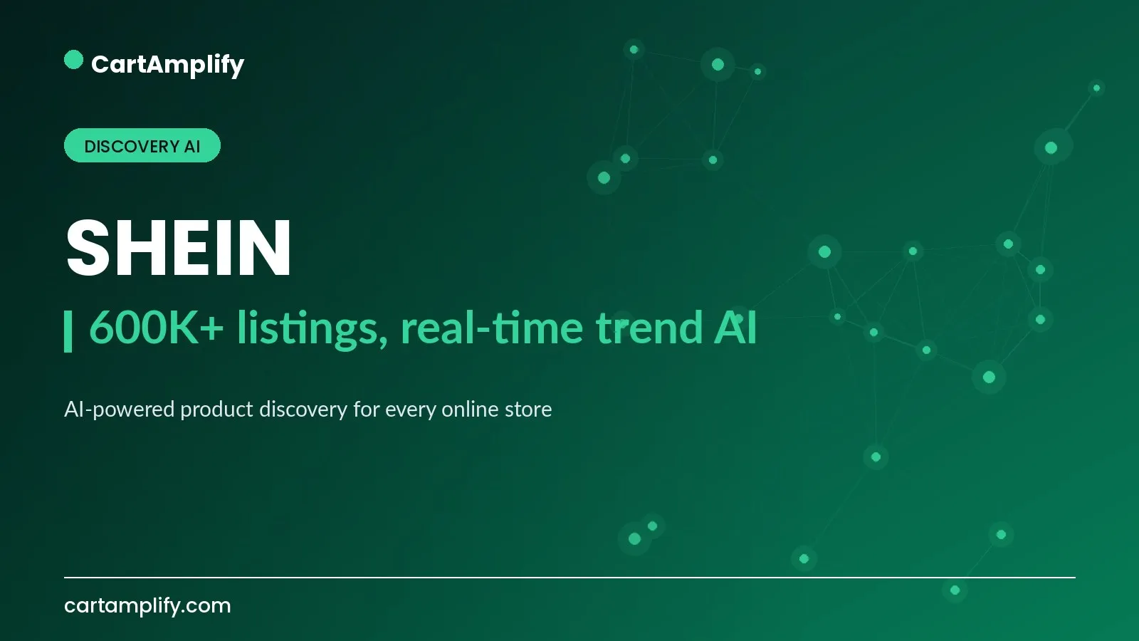 SHEIN — Discovery AI case study cover for the CartAmplify blog